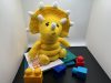 Photo of a Crocheted baby ring toy in yellow
