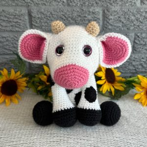 Photo of our Crocheted Stuffed Cow