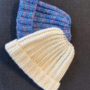 Handmade crocheted toque
