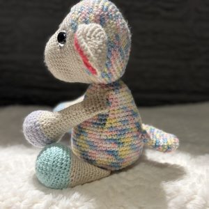 IMG_9260-scaled-1.jpg Side view of handmade crocheted baby lamb