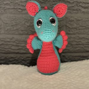 Handmade crochet sea horse plush