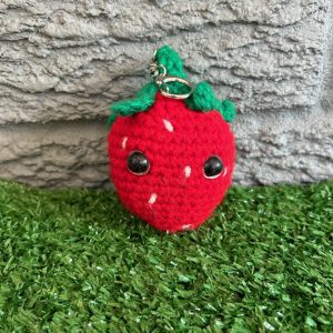 crochet-strawberry-keychain-jj1.jpg Handmade crochet strawberry keychain